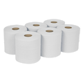2-Ply Embossed White Paper Roll 150m - Pack of 6