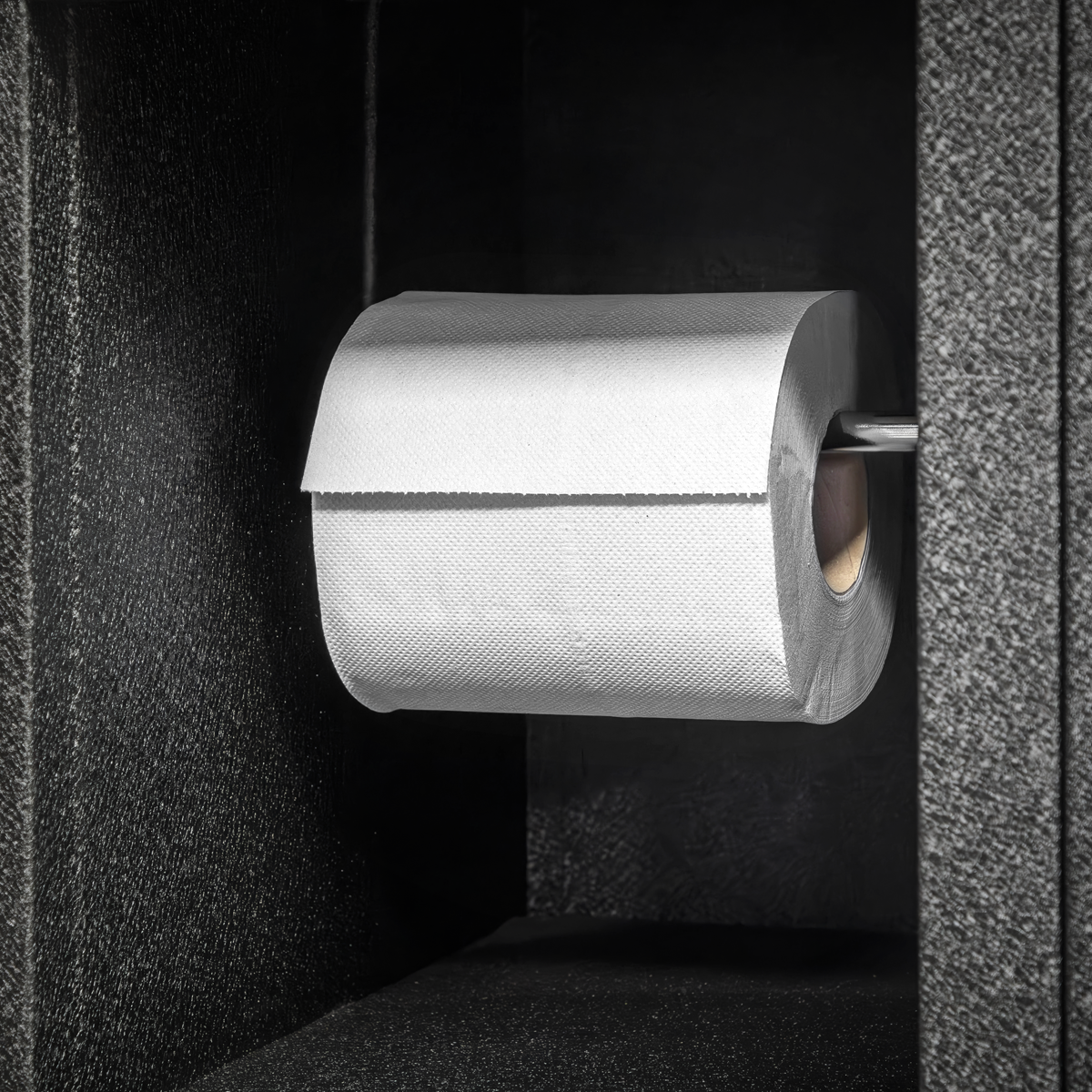 2-Ply Embossed White Paper Roll 60m - Pack of 6