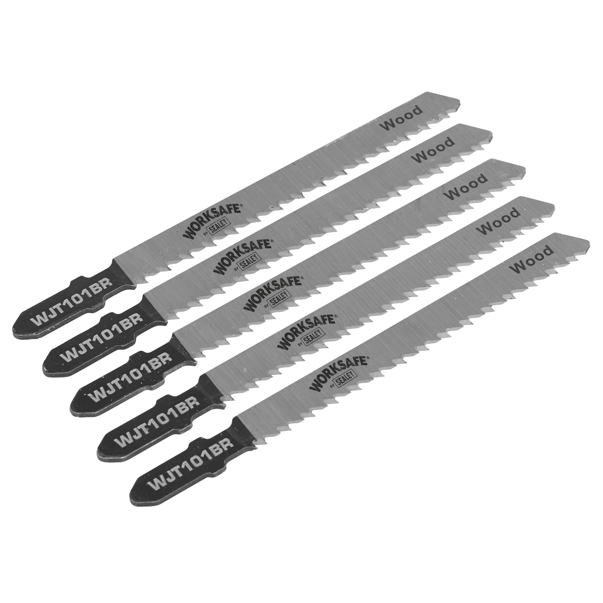 Jigsaw Blade for Wood & Plastics 75mm 10tpi - Pack of 5