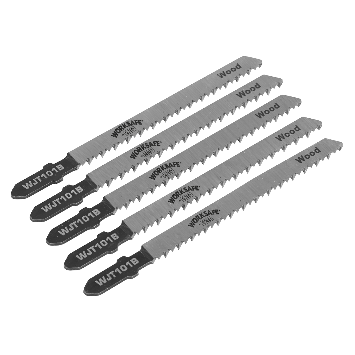 Worksafe® Jigsaw Blade for Wood & Plastics 75mm 10tpi - Pack of 5