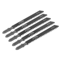 Jigsaw Blade for Soft Wood & Plastics 75mm 8tpi - Pack of 5