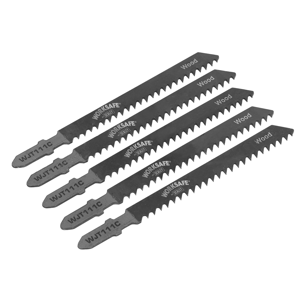 Jigsaw Blade for Soft Wood & Plastics 75mm 8tpi - Pack of 5