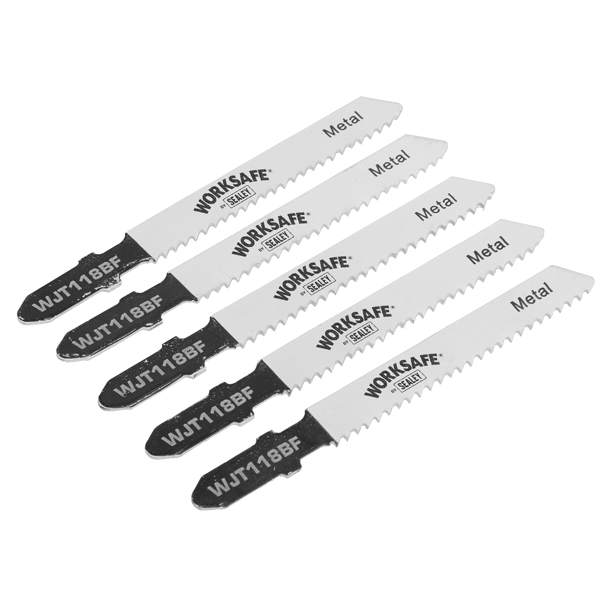 Worksafe® Jigsaw Blade for Metal 55mm 12tpi - Pack of 5