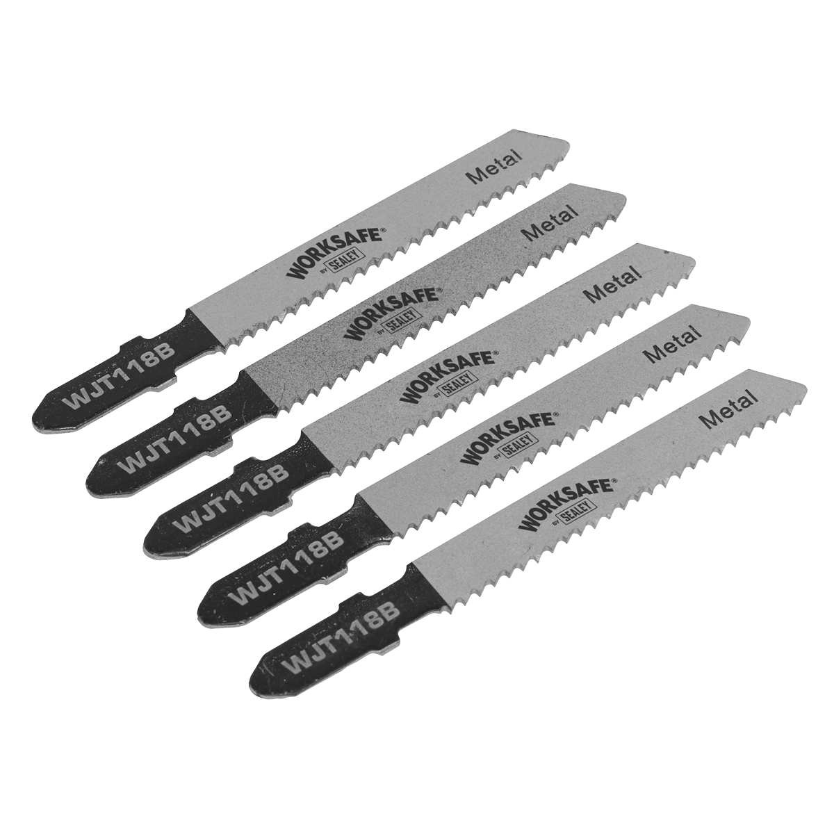 Worksafe® Jigsaw Blade for Metal 55mm 12tpi - Pack of 5