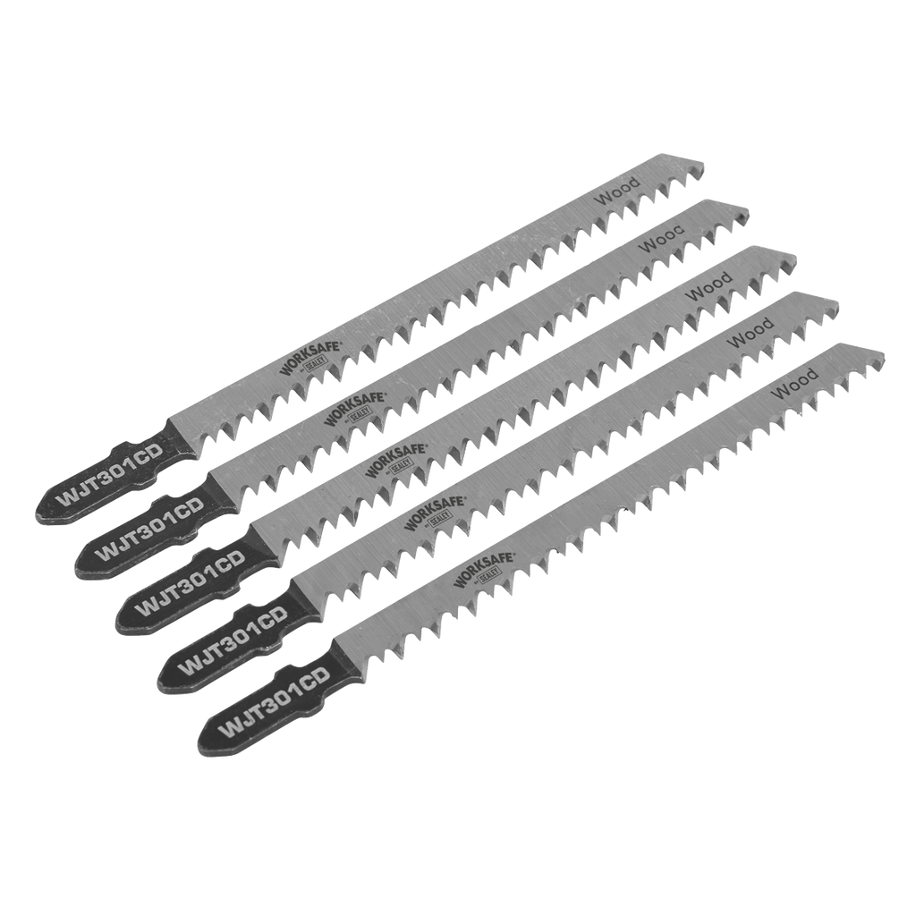 Worksafe® Jigsaw Blade for Wood & Plastics 90mm 8tpi - Pack
