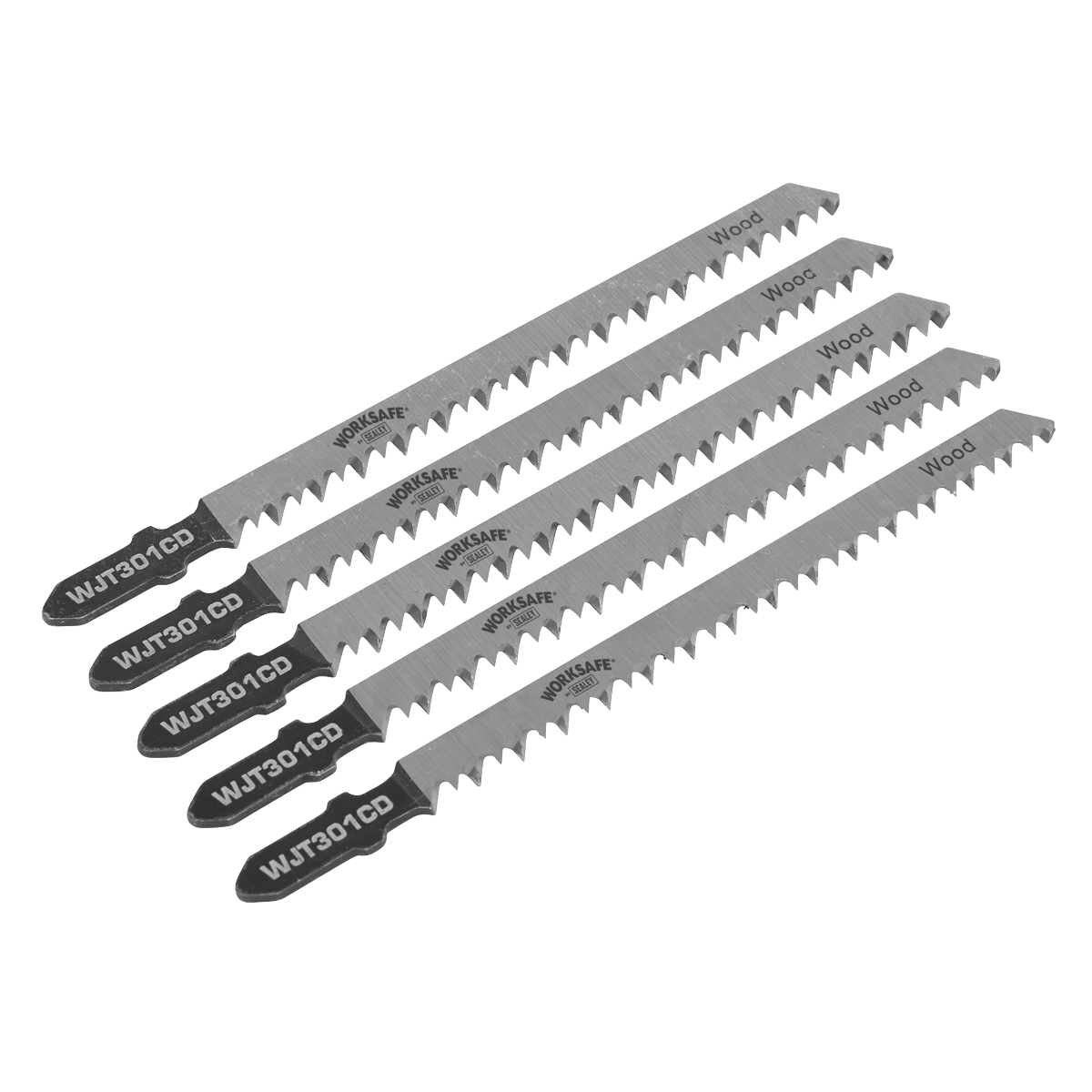 Worksafe® Jigsaw Blade for Wood & Plastics 90mm 8tpi - Pack