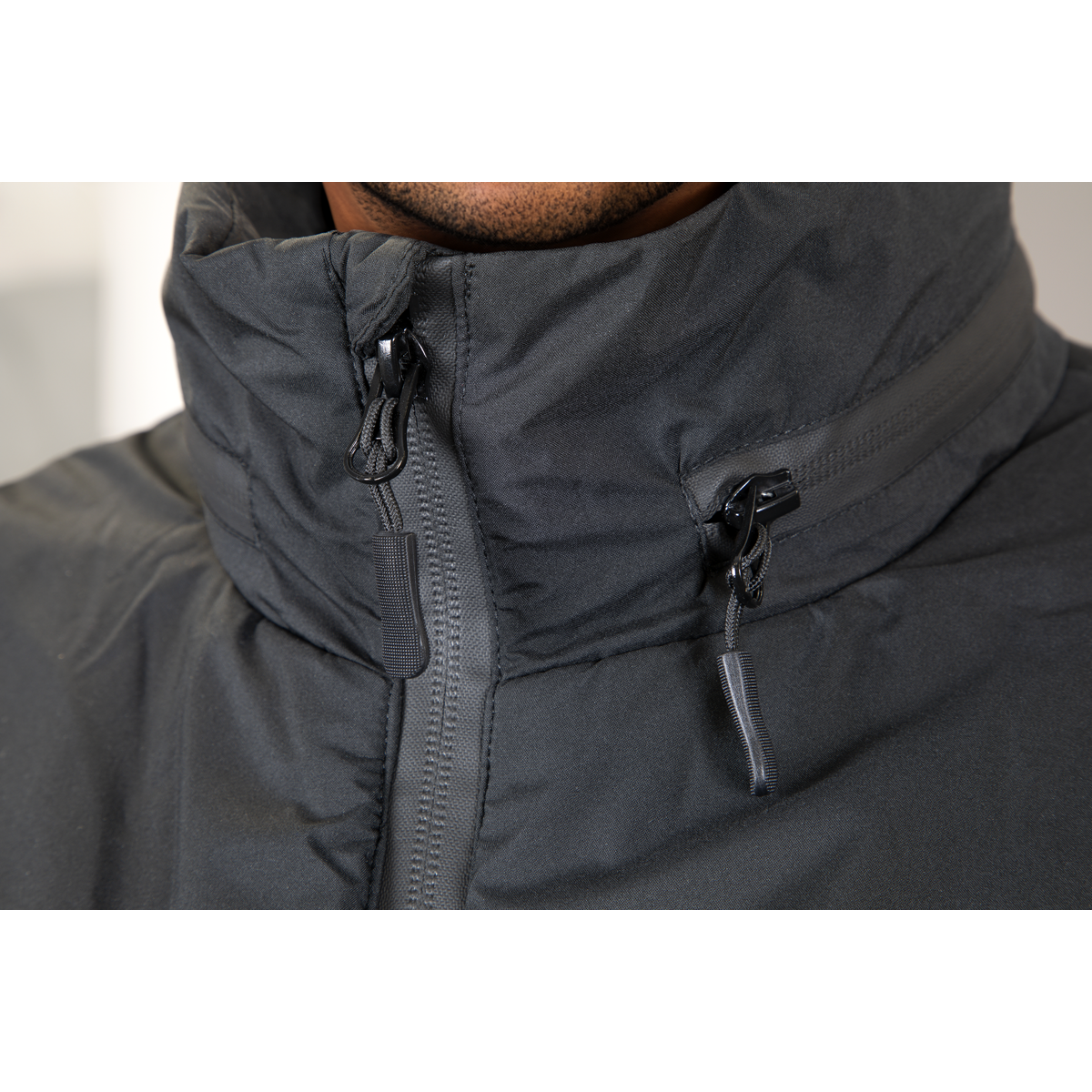 5V Heated Thermal Rain Jacket - 48" Chest, Large