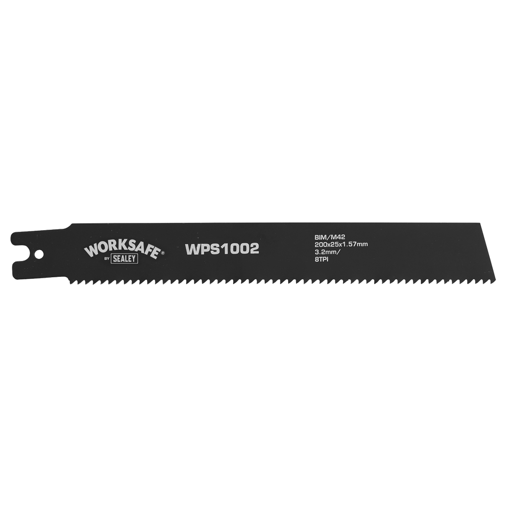 Worksafe® Pipe Saw Blade 200 x 25 x 1.7mm 8tpi - Pack of 5