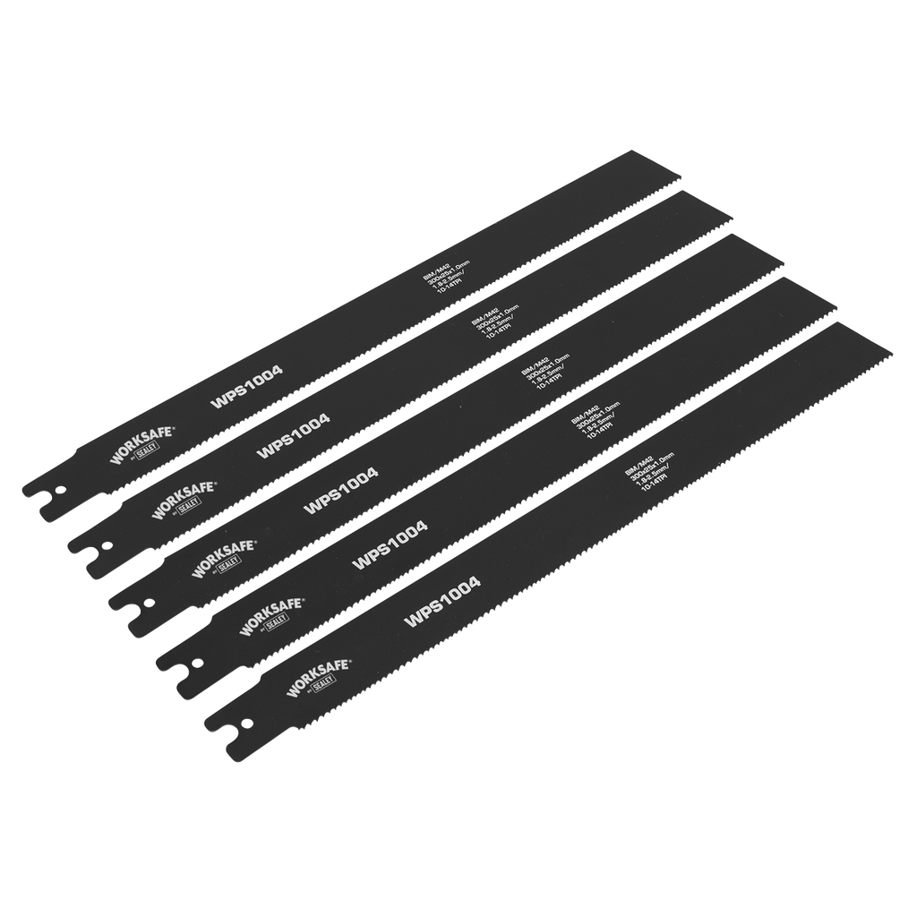 Worksafe® Pipe Saw Blade 300 x 25 x 1mm 10-14tpi - Pack of 5