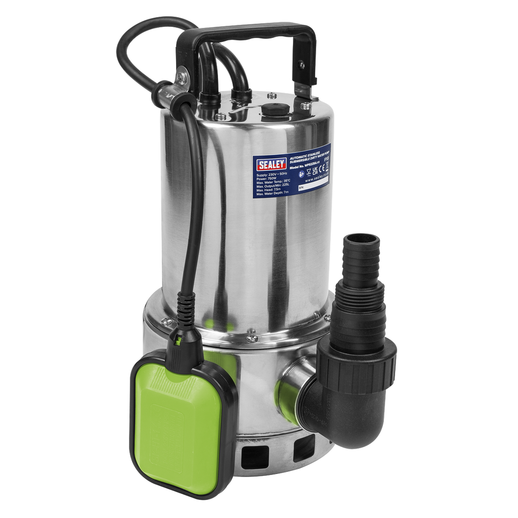 Automatic Submersible Stainless Dirty Water Pump, 225L/min (WPS225A)