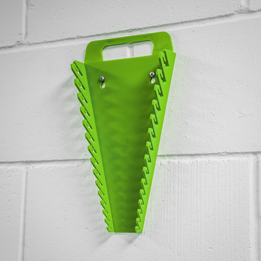 Premier Spanner Rack, 15 Spanners Capacity, Hi-Vis Green (WR08HV)