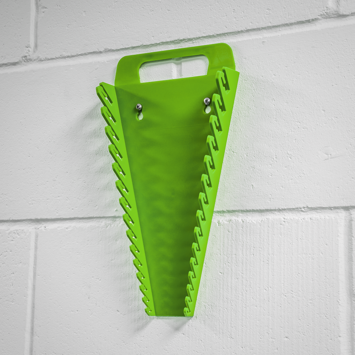 Premier Spanner Rack, 15 Spanners Capacity, Hi-Vis Green (WR08HV)