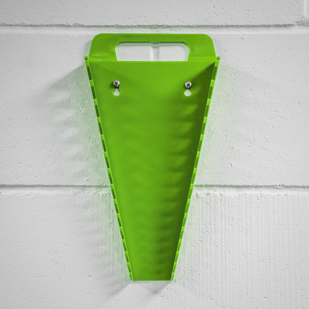 Premier Spanner Rack, 15 Spanners Capacity, Hi-Vis Green (WR08HV)