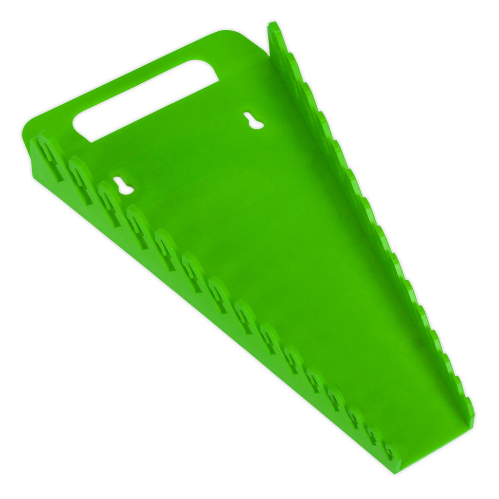 Premier Spanner Rack, 15 Spanners Capacity, Hi-Vis Green (WR08HV)