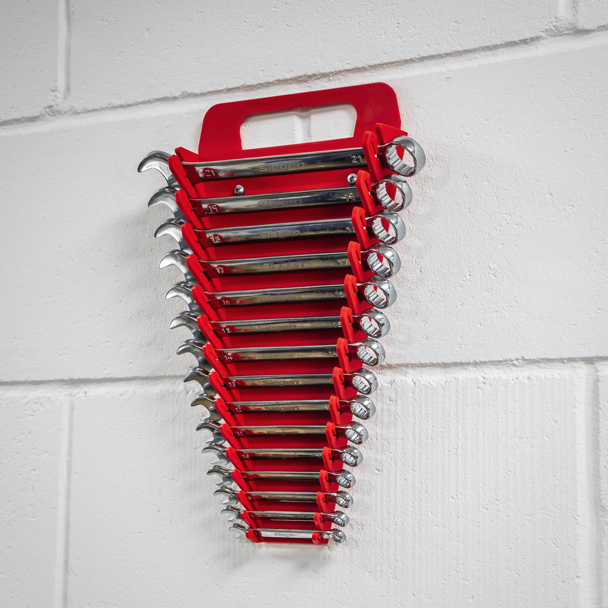 Premier Spanner Rack, 15 Spanners Capacity, Red (WR08)