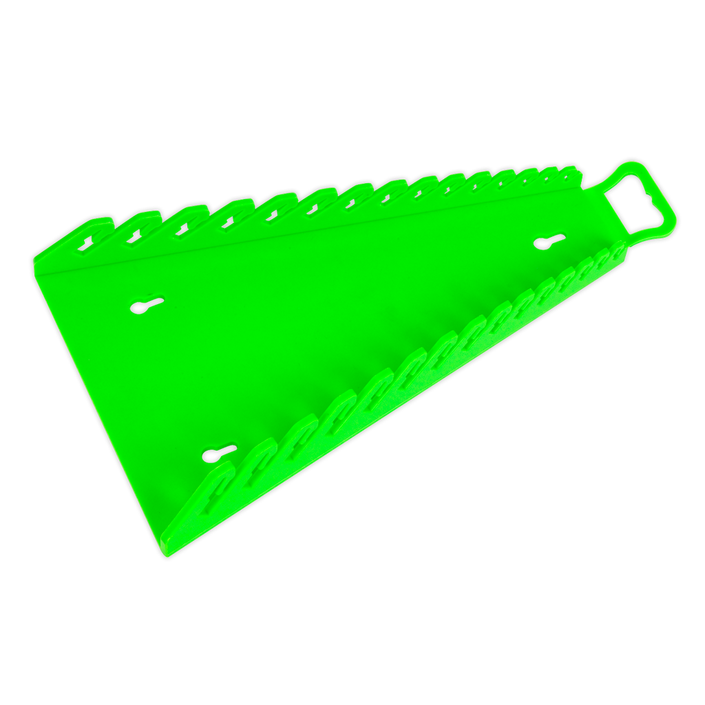 Premier Reverse Spanner Rack, 15 Spanners Capacity, Hi-Vis Green (WR09HV)