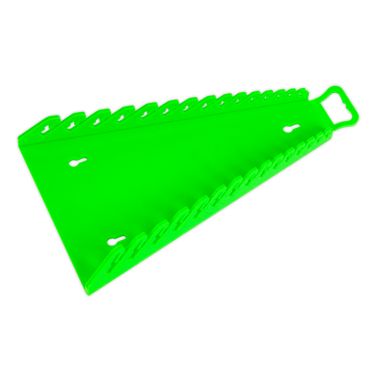 Premier Reverse Spanner Rack Capacity 15 Spanners - Hi-Vis Green