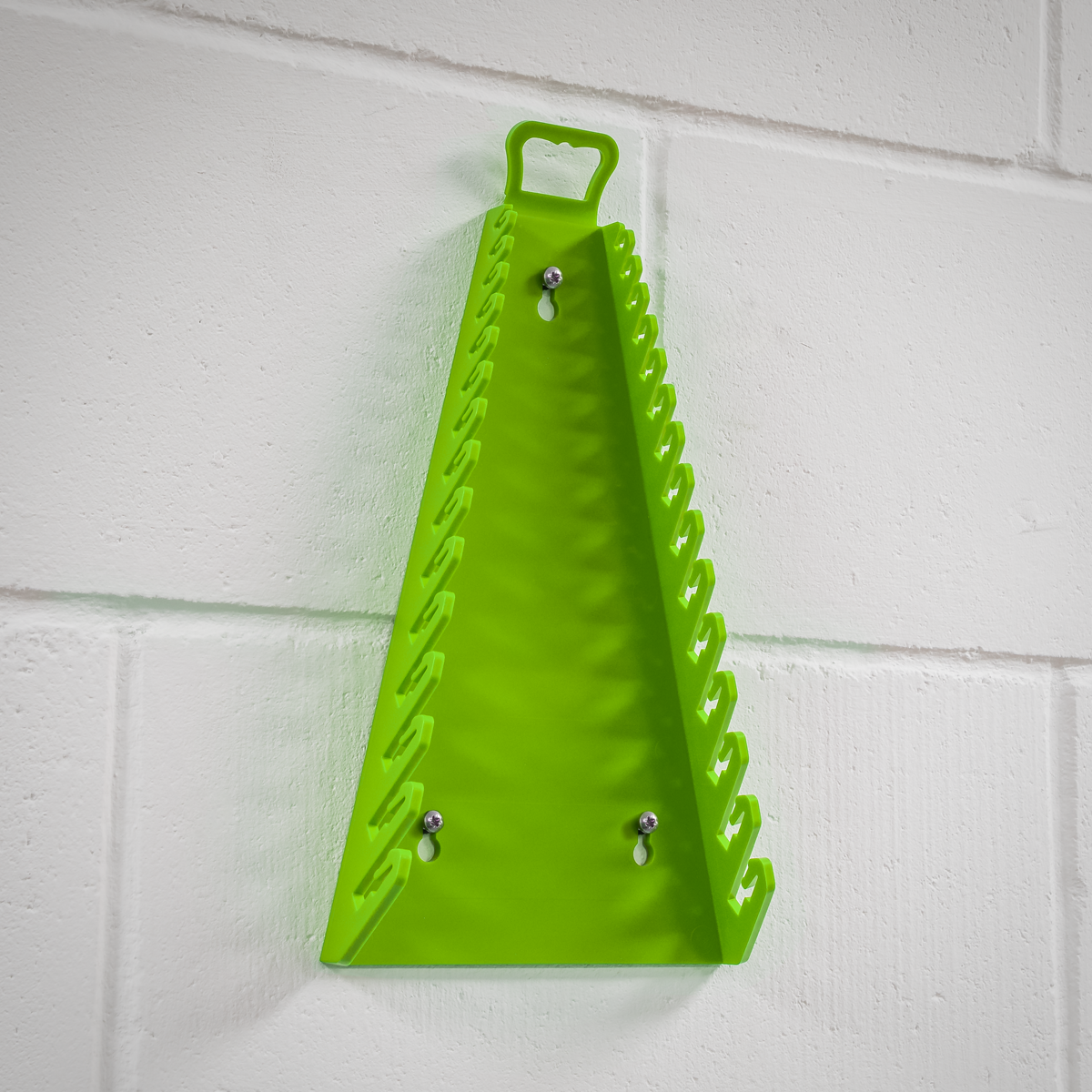 Premier Reverse Spanner Rack, 15 Spanners Capacity, Hi-Vis Green (WR09HV)