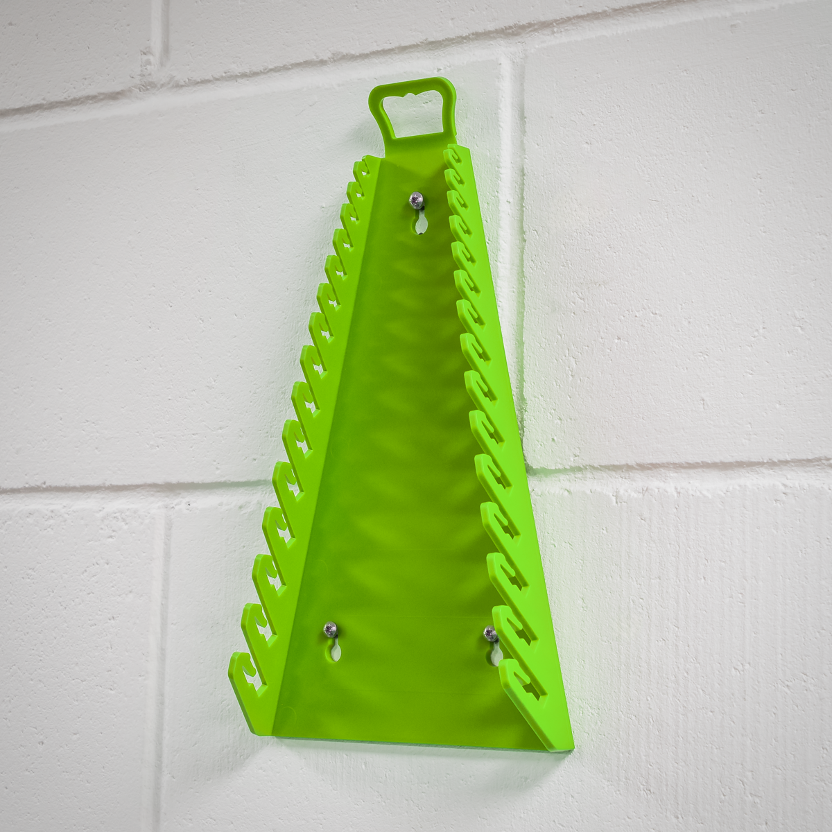 Premier Reverse Spanner Rack, 15 Spanners Capacity, Hi-Vis Green (WR09HV)