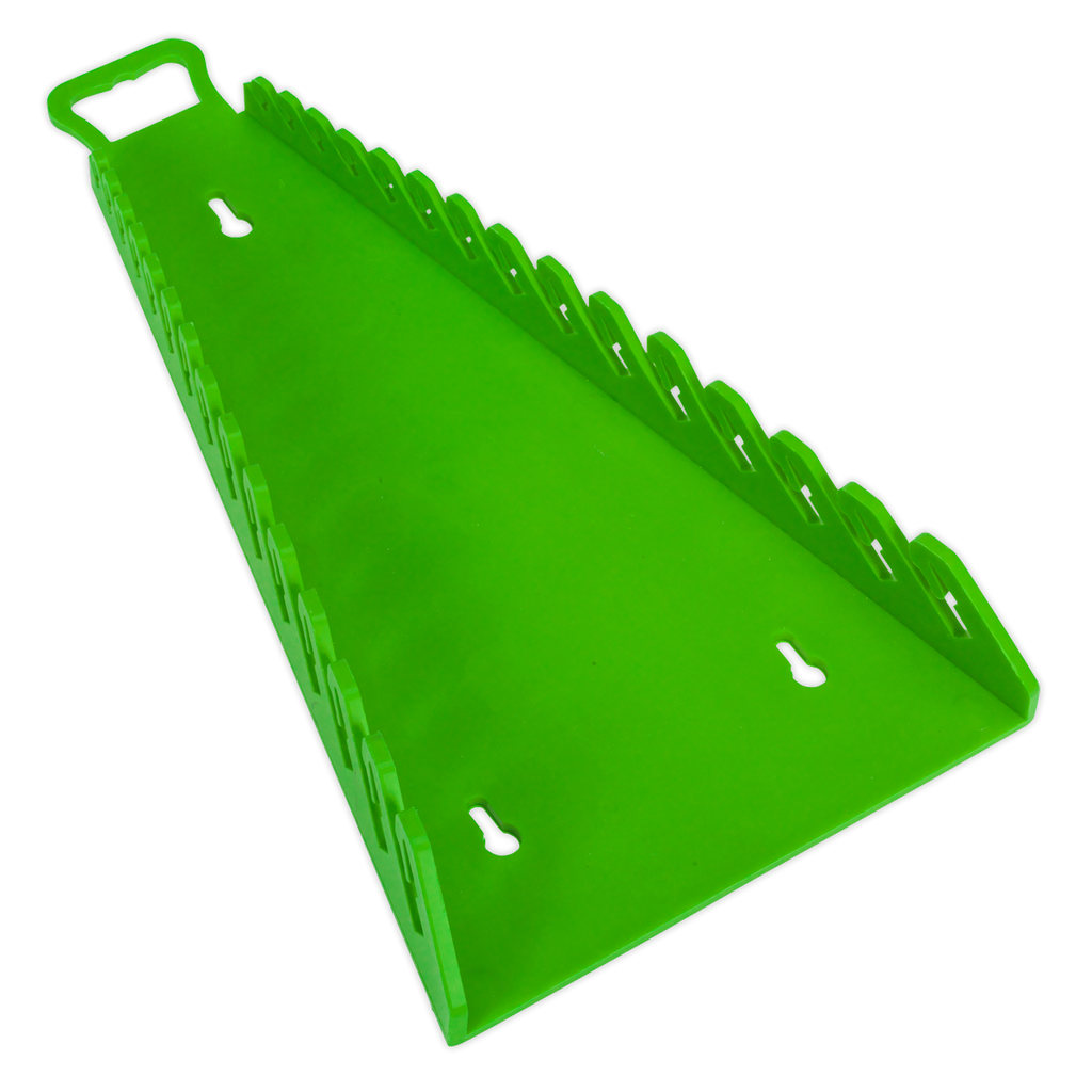 Premier Reverse Spanner Rack, 15 Spanners Capacity, Hi-Vis Green (WR09HV)