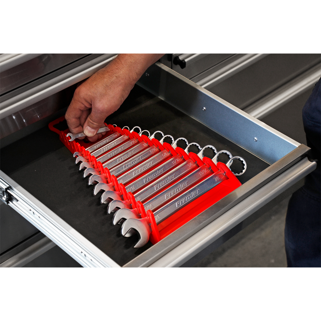Premier Reverse Spanner Rack, 15 Spanners Capacity, Red (WR09)