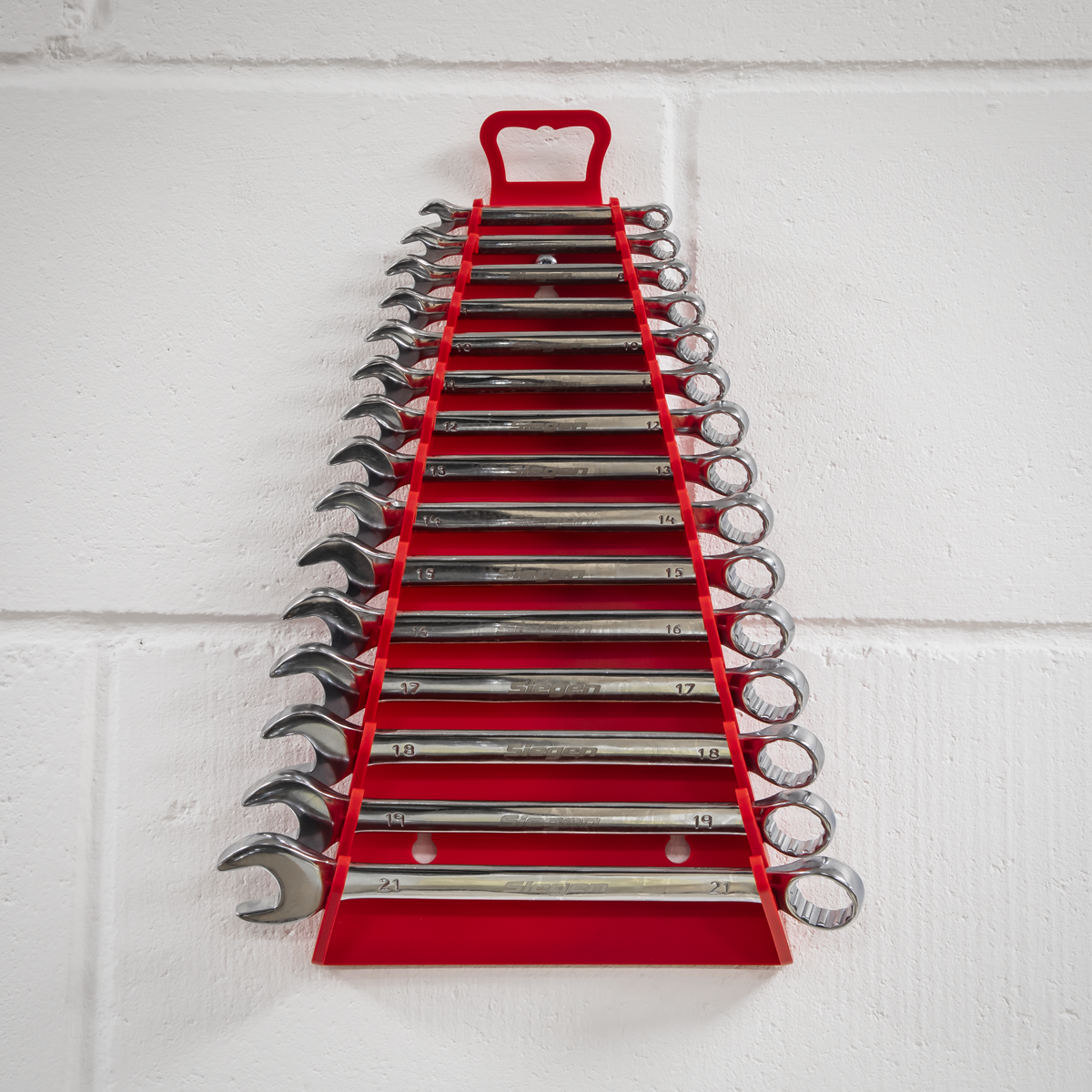 Premier Reverse Spanner Rack, 15 Spanners Capacity, Red (WR09)