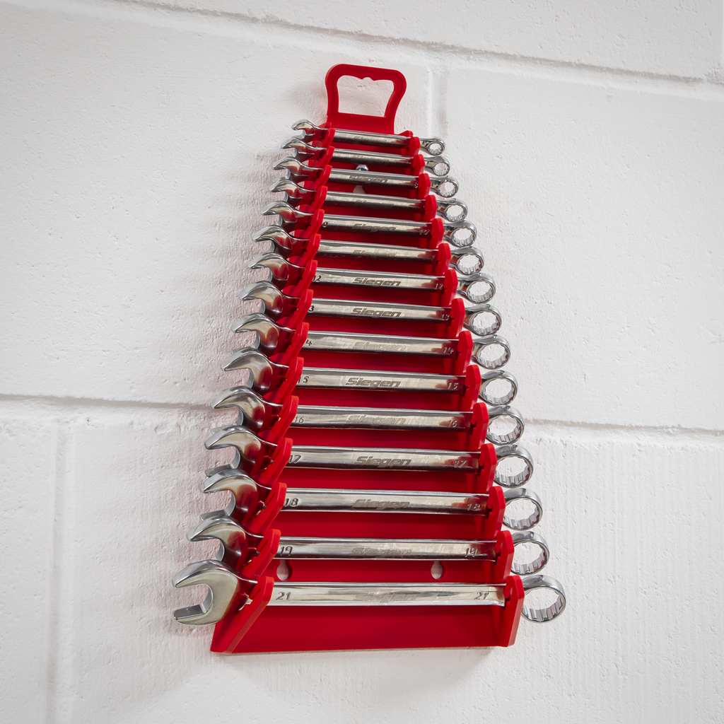 Premier Reverse Spanner Rack, 15 Spanners Capacity, Red (WR09)