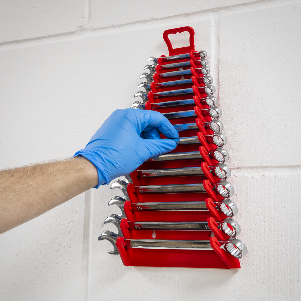 Premier Reverse Spanner Rack, 15 Spanners Capacity, Red (WR09)