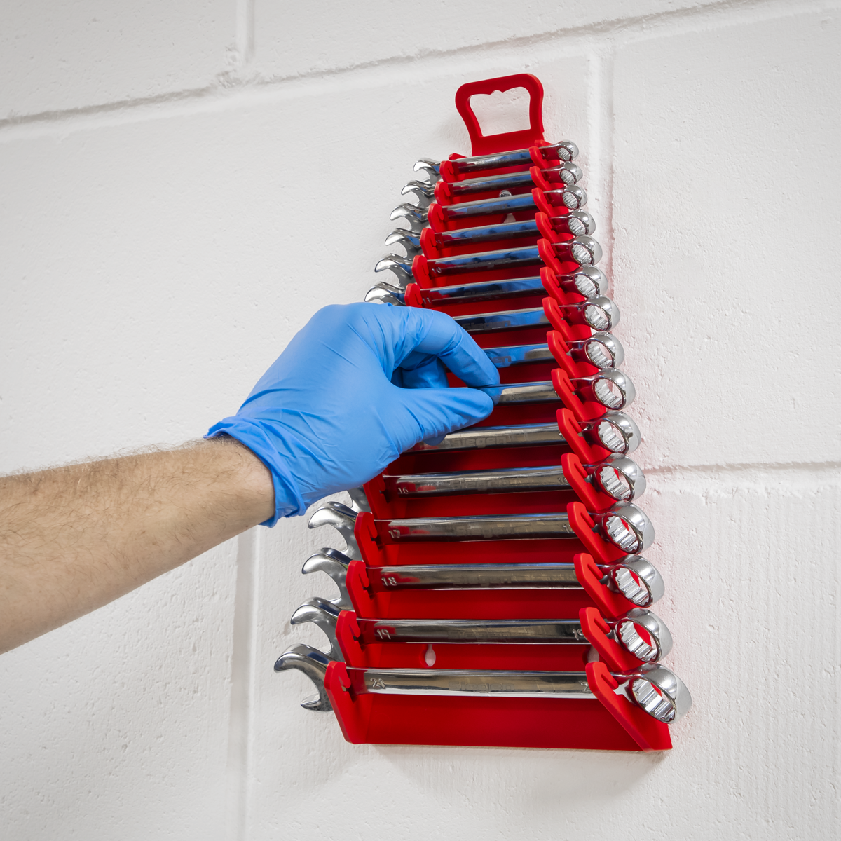 Premier Reverse Spanner Rack, 15 Spanners Capacity, Red (WR09)