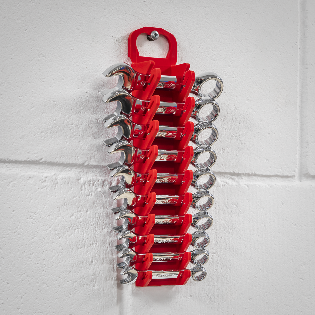 Premier Spanner Rack, 10 Stubby Spanners Capacity, Red (WR10)
