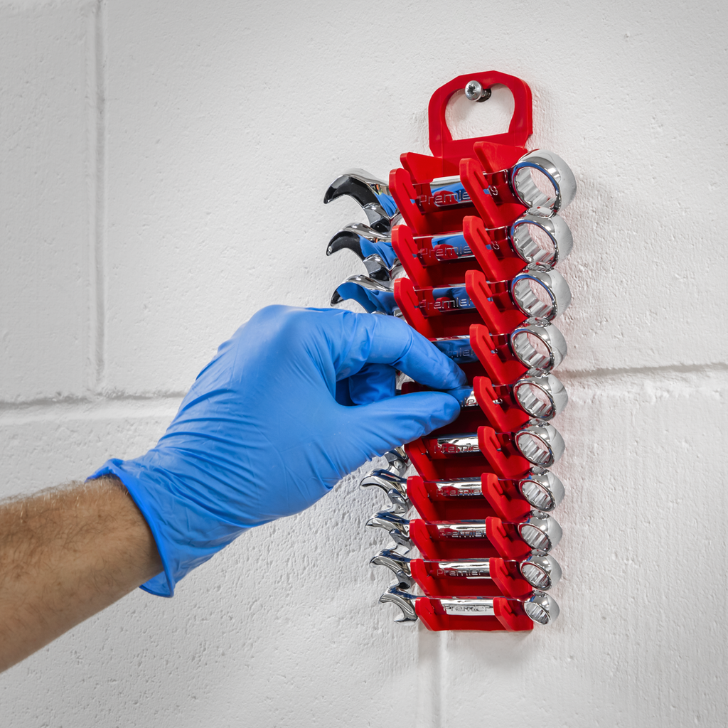 Premier Spanner Rack, 10 Stubby Spanners Capacity, Red (WR10)