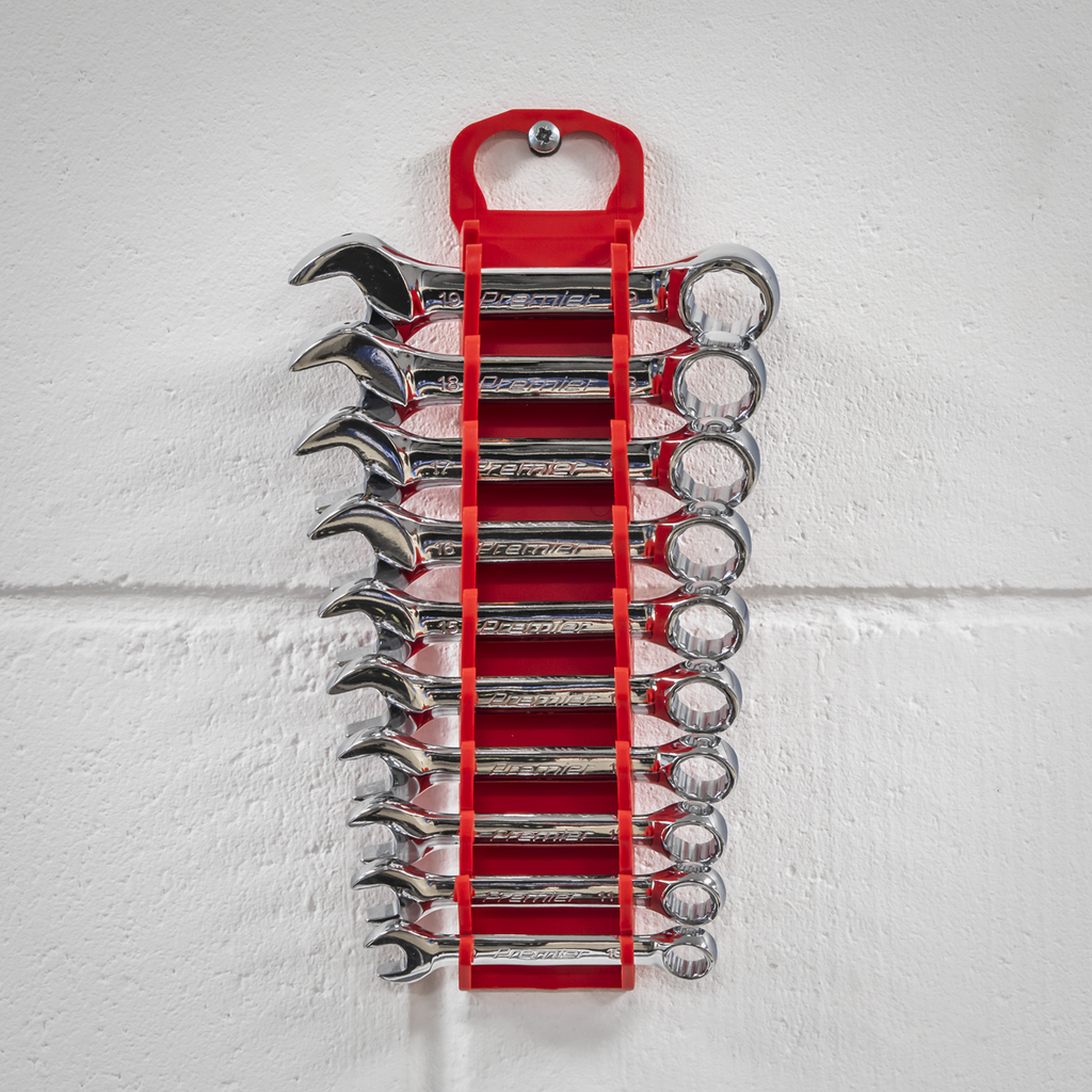 Premier Spanner Rack, 10 Stubby Spanners Capacity, Red (WR10)