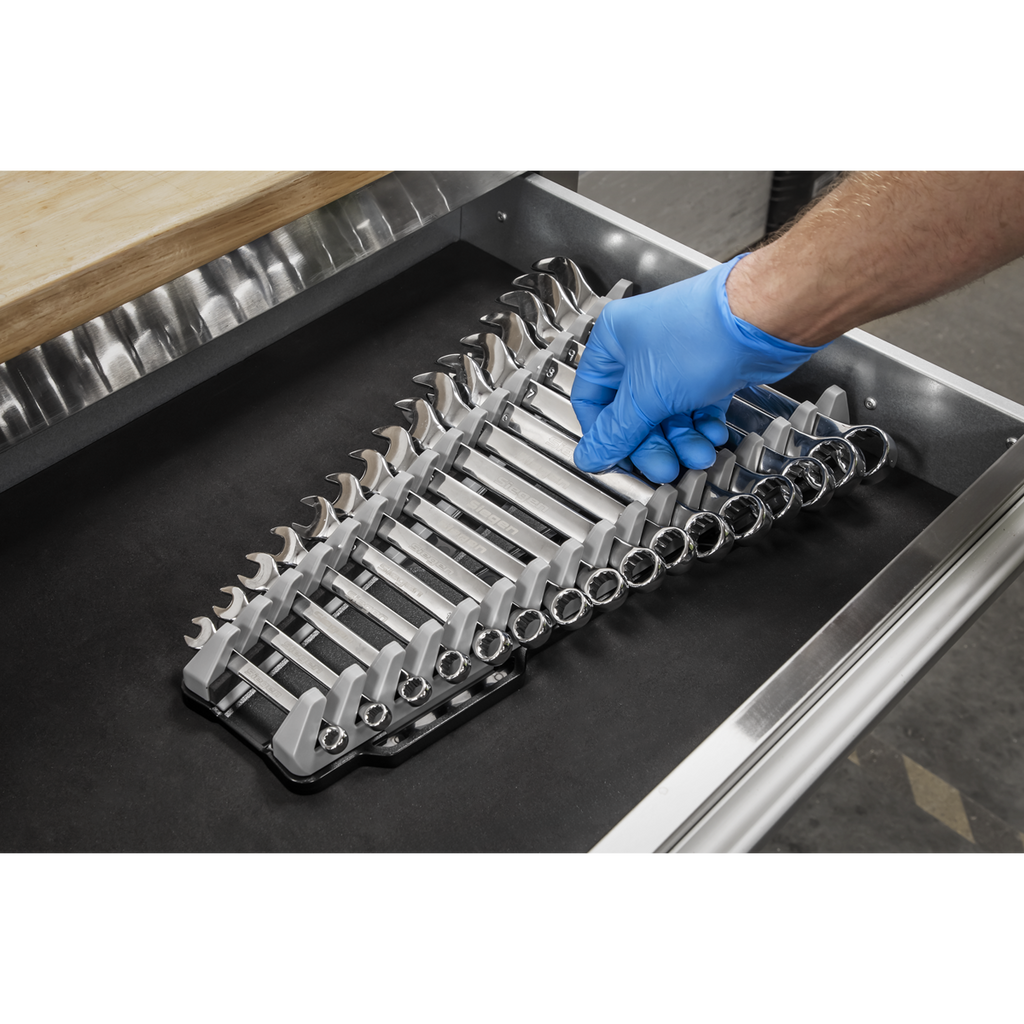 Premier Reversible Spanner Rack, 16pc, Black (WR11)