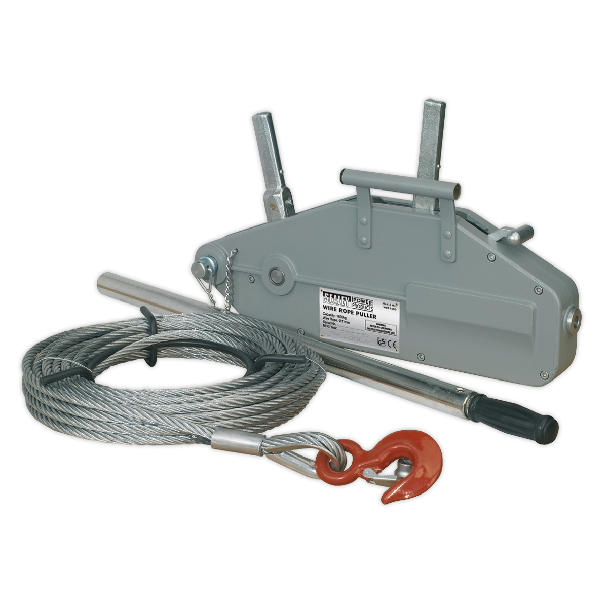 Wire Rope Puller 1600kg Max Line Force