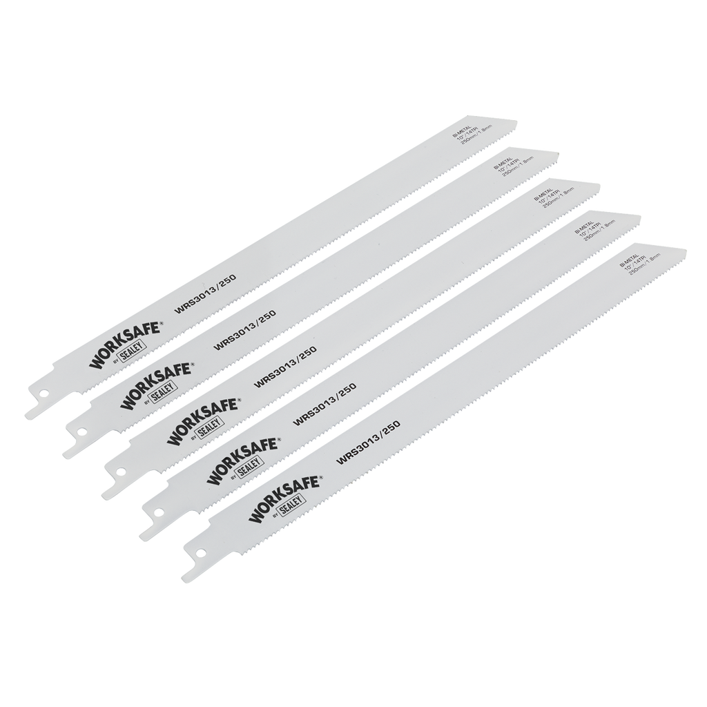 Worksafe® Reciprocating Saw Blade 250mm 14tpi - Pack of 5