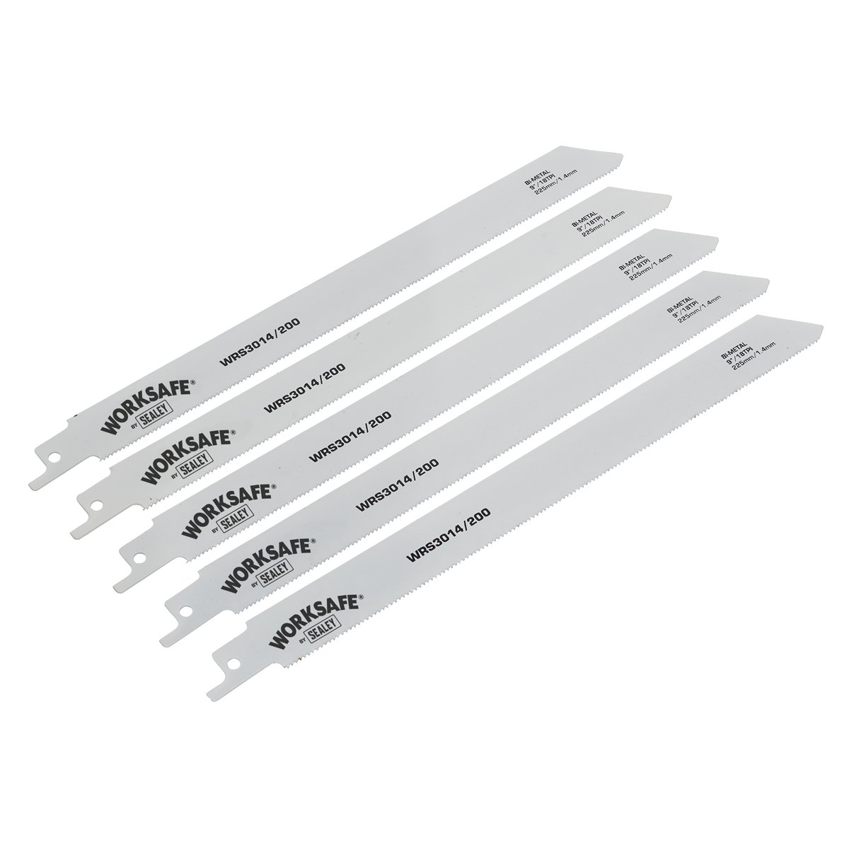Reciprocating Saw Blade for Metal 225mm 18tpi - Pack of 5