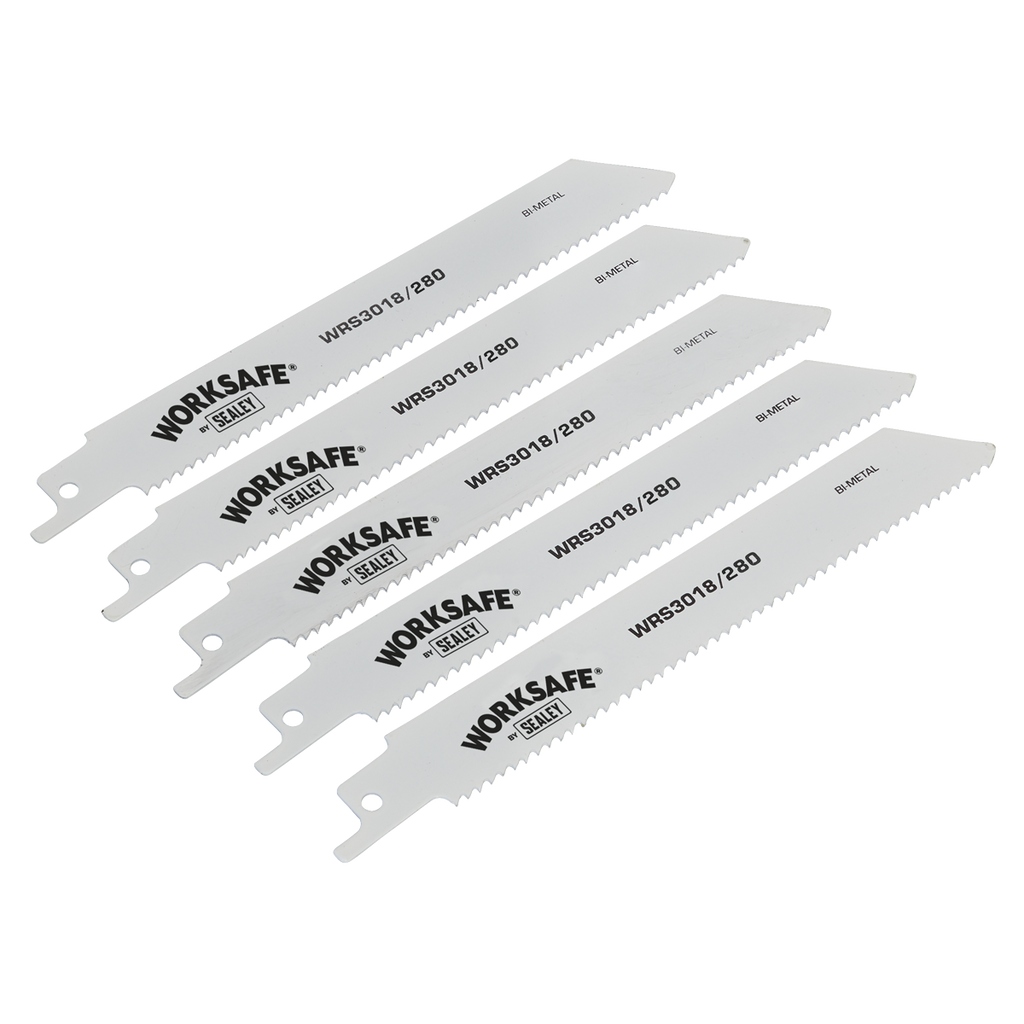 Worksafe® Reciprocating Saw Blade 280mm 10tpi - Pack of 5