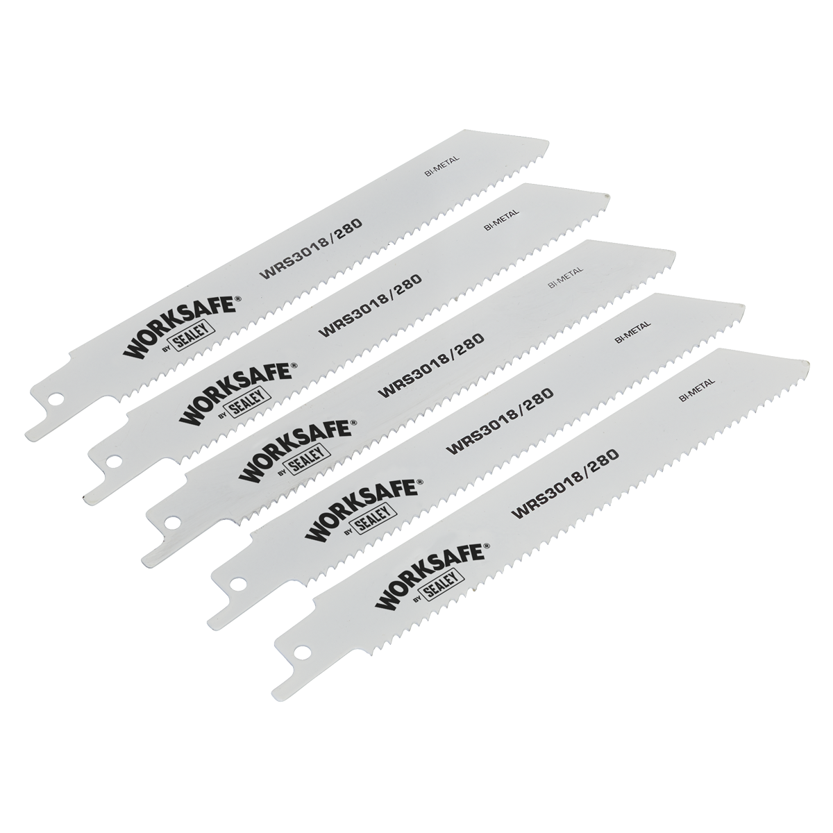 Worksafe® Reciprocating Saw Blade 280mm 10tpi - Pack of 5