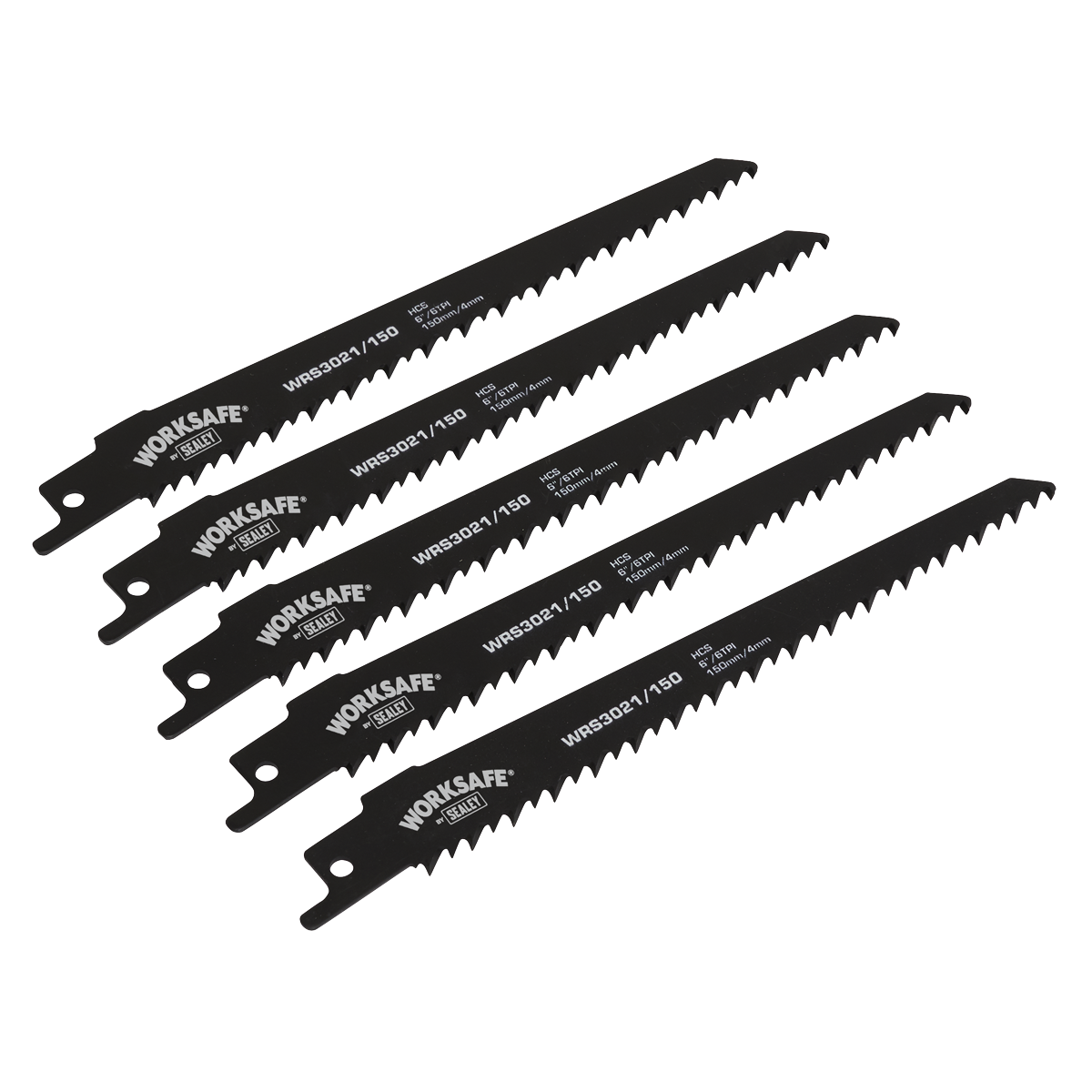 Reciprocating Saw Blade 150mm 6tpi - Pack of 5