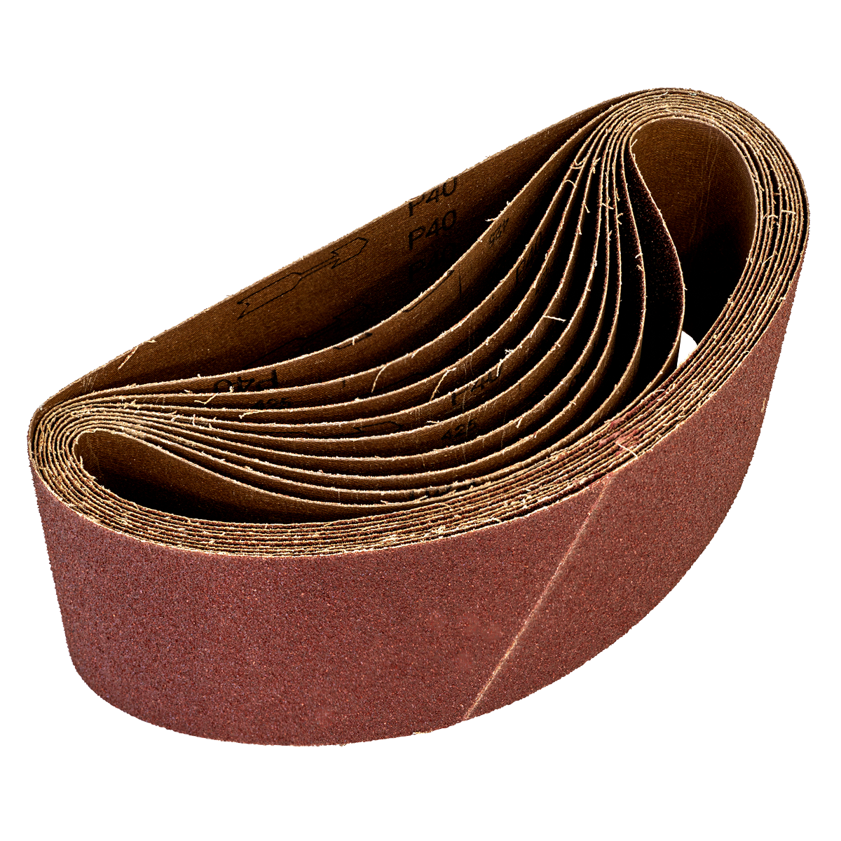 Worksafe® 100 x 620mm Sanding Belt 40Grit - Pack of 10