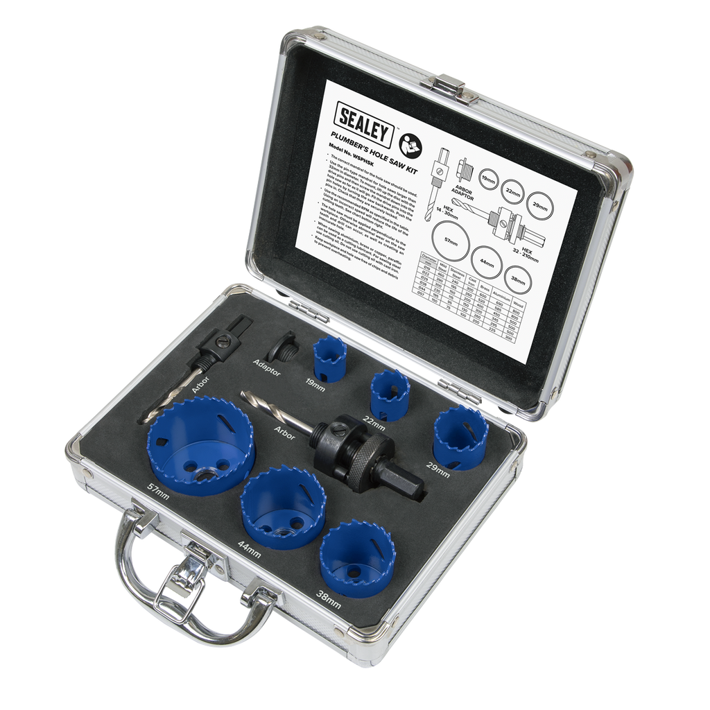 Plumber's Hole Saw Kit 9pc