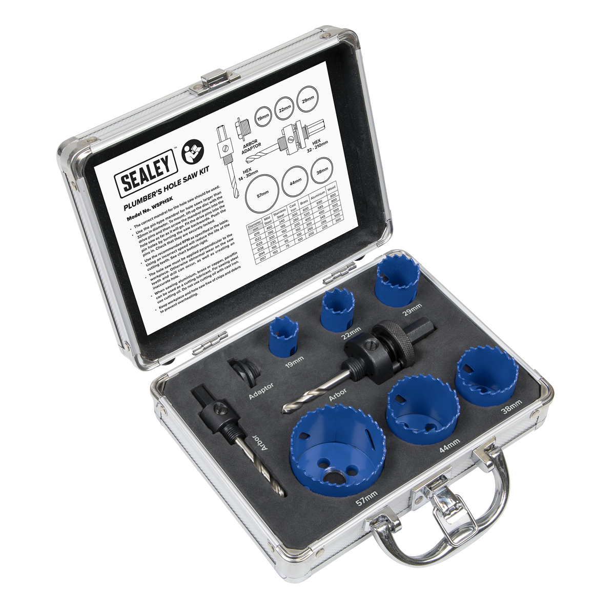 Plumber's Hole Saw Kit 9pc