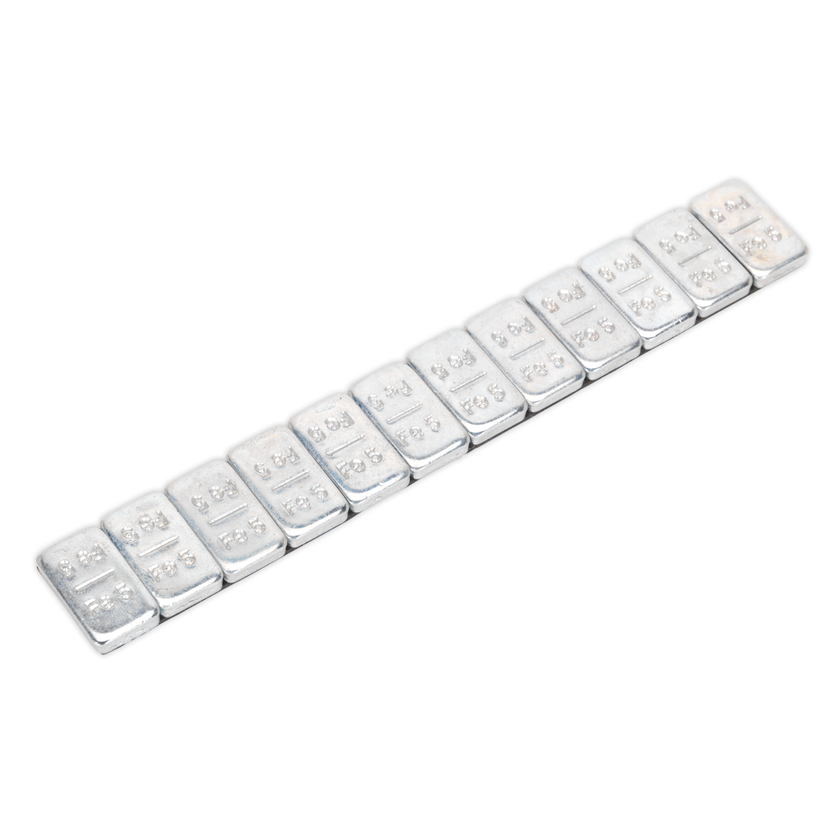 Steel Adhesive Wheel Weight 5g Strip of 12 - Pack of 100