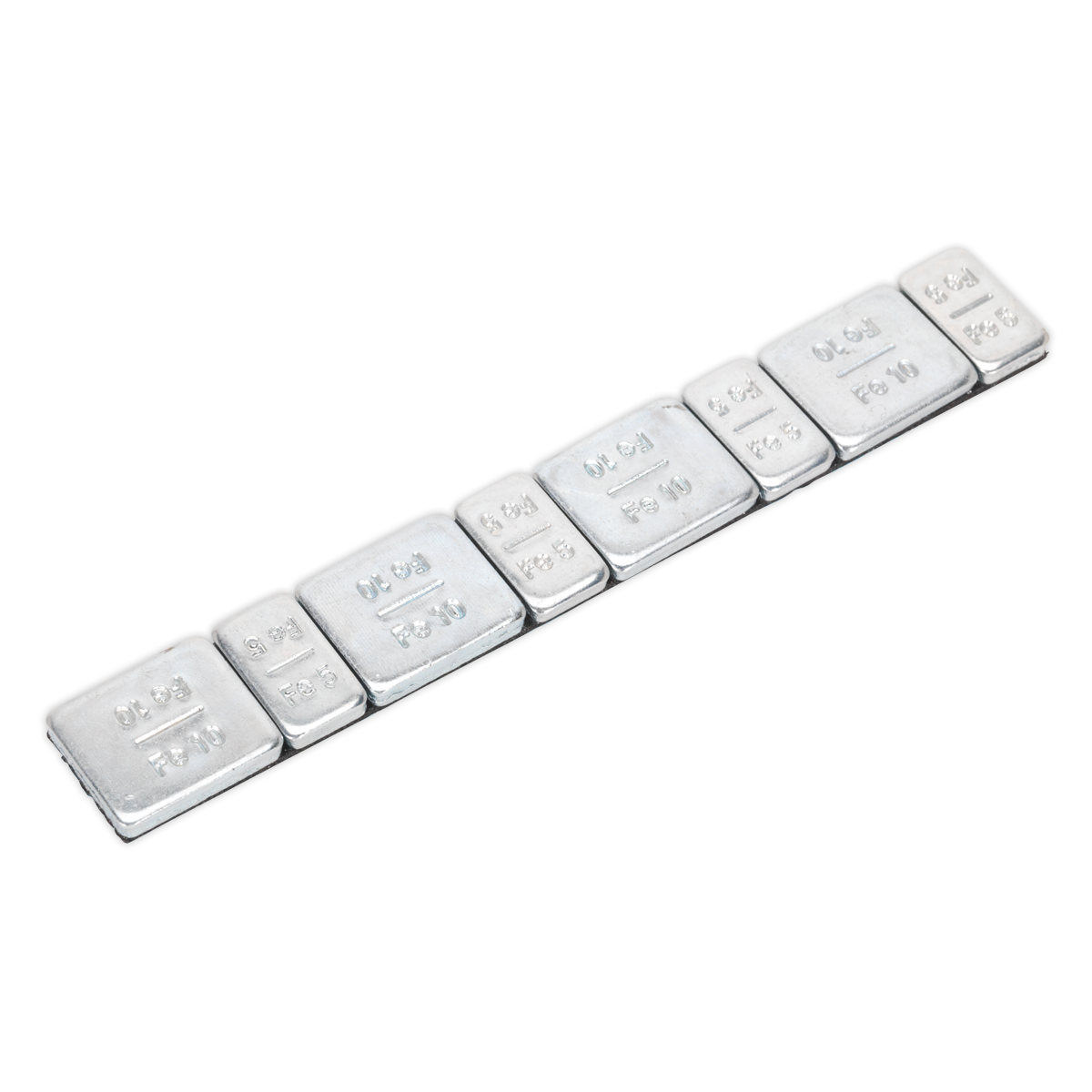 Steel Adhesive Wheel Weight 5/10g Strip of 8 - Pack of 100