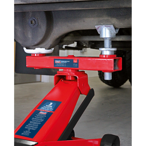 Sealey X137 3 Tonne Cross Beam 4x4 Vehicle Support Lift Adaptor, Red