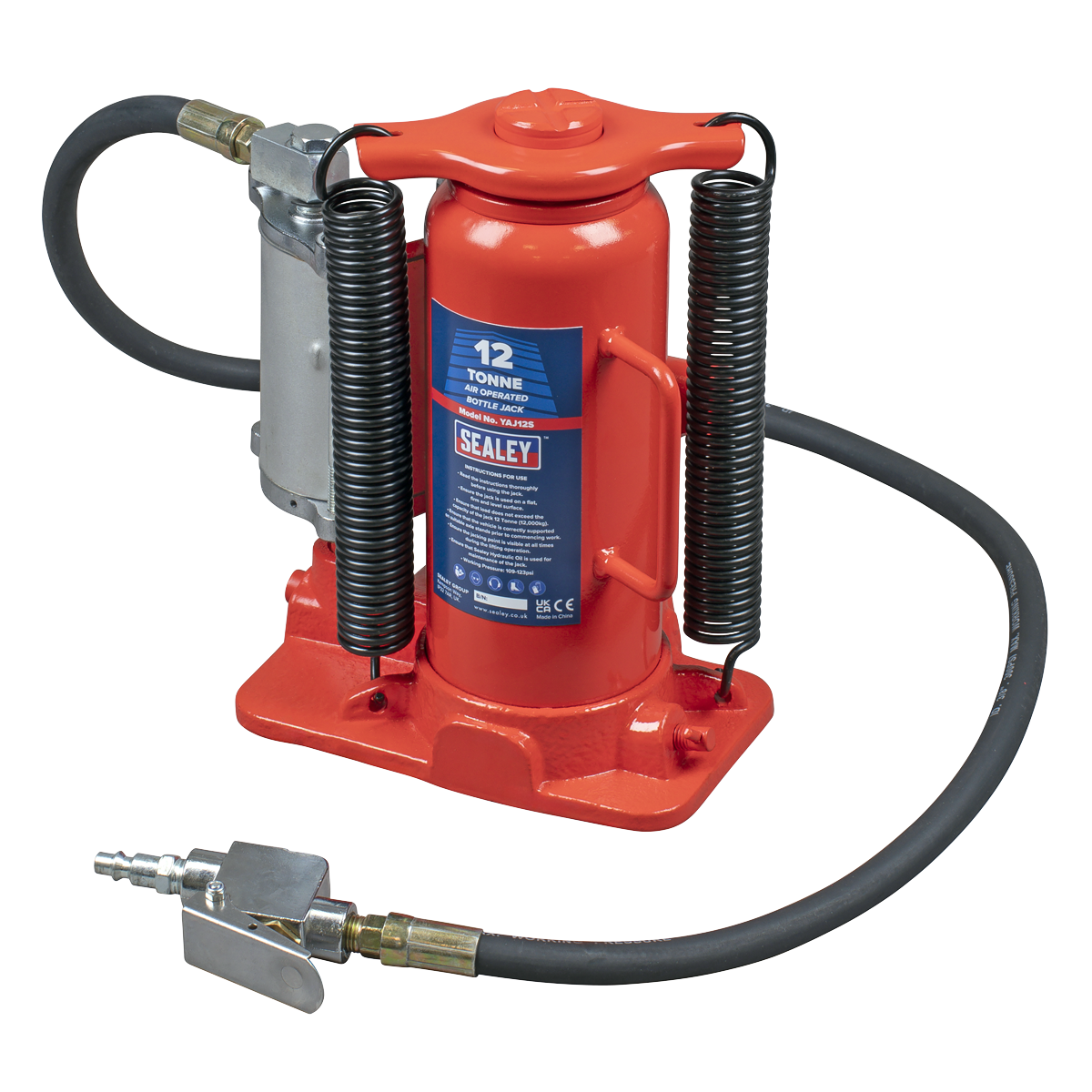 Air Operated Hydraulic Bottle Jack, 12 Tonne (YAJ12S)