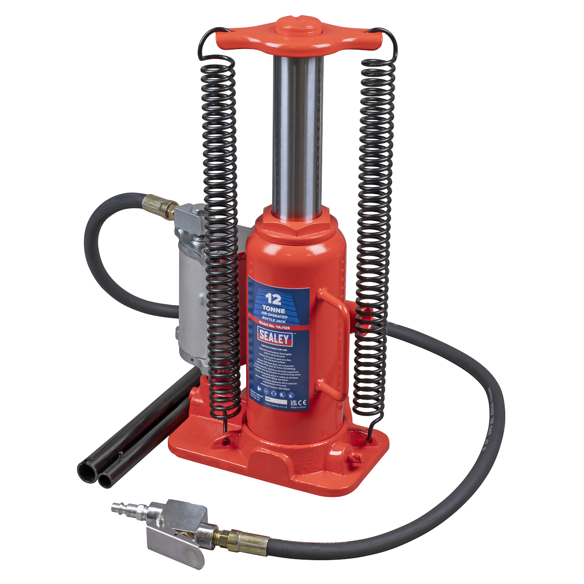 Air Operated Hydraulic Bottle Jack, 12 Tonne (YAJ12S)