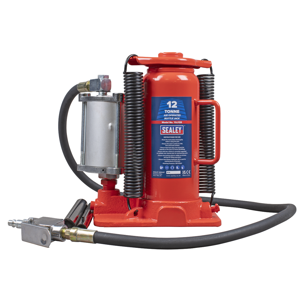Air Operated Hydraulic Bottle Jack, 12 Tonne (YAJ12S)