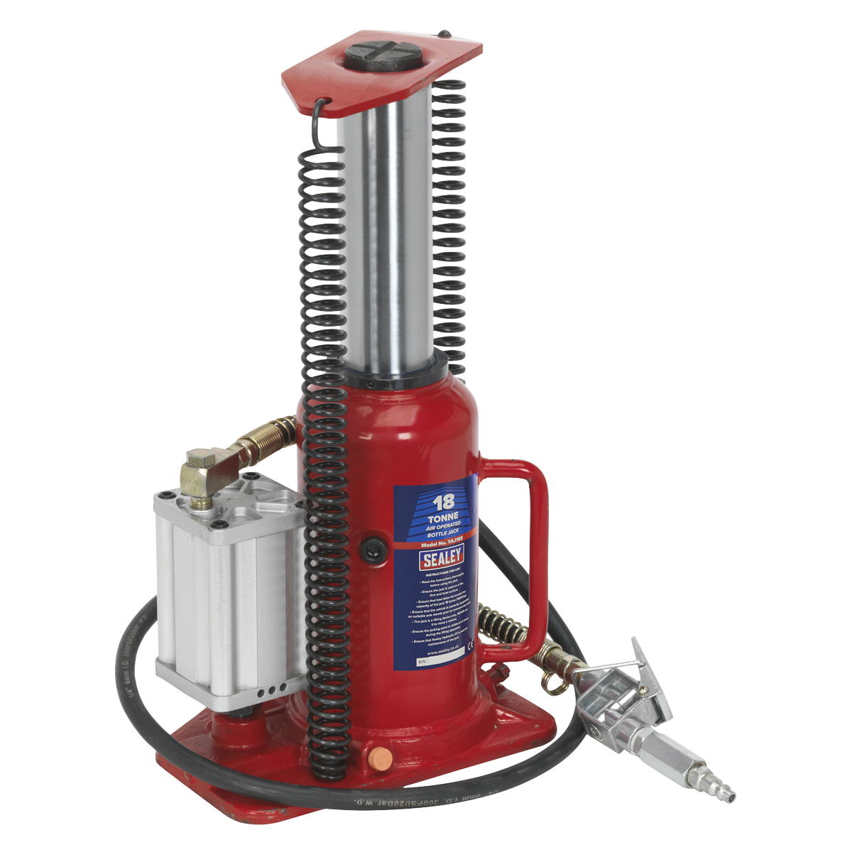 Air Operated Hydraulic Bottle Jack 18 Tonne