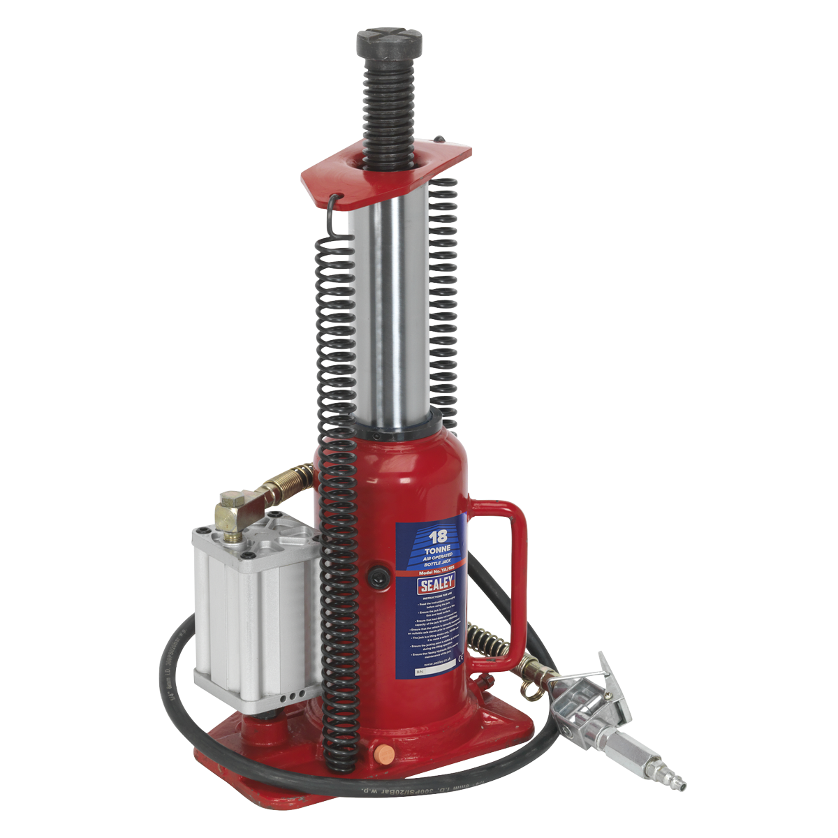 Air Operated Hydraulic Bottle Jack 18 Tonne